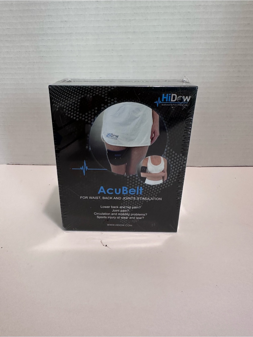 HiDow AcuBelt Conductive Pain Relief Belt for Waist Back & Joints NEW Sealed